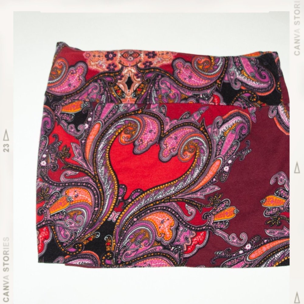 Vintage Paisley Mini Skirt by Hot Gal